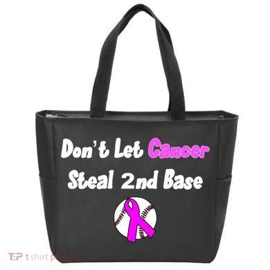 Don't Let Cancer Steal Second Base Tote Bag