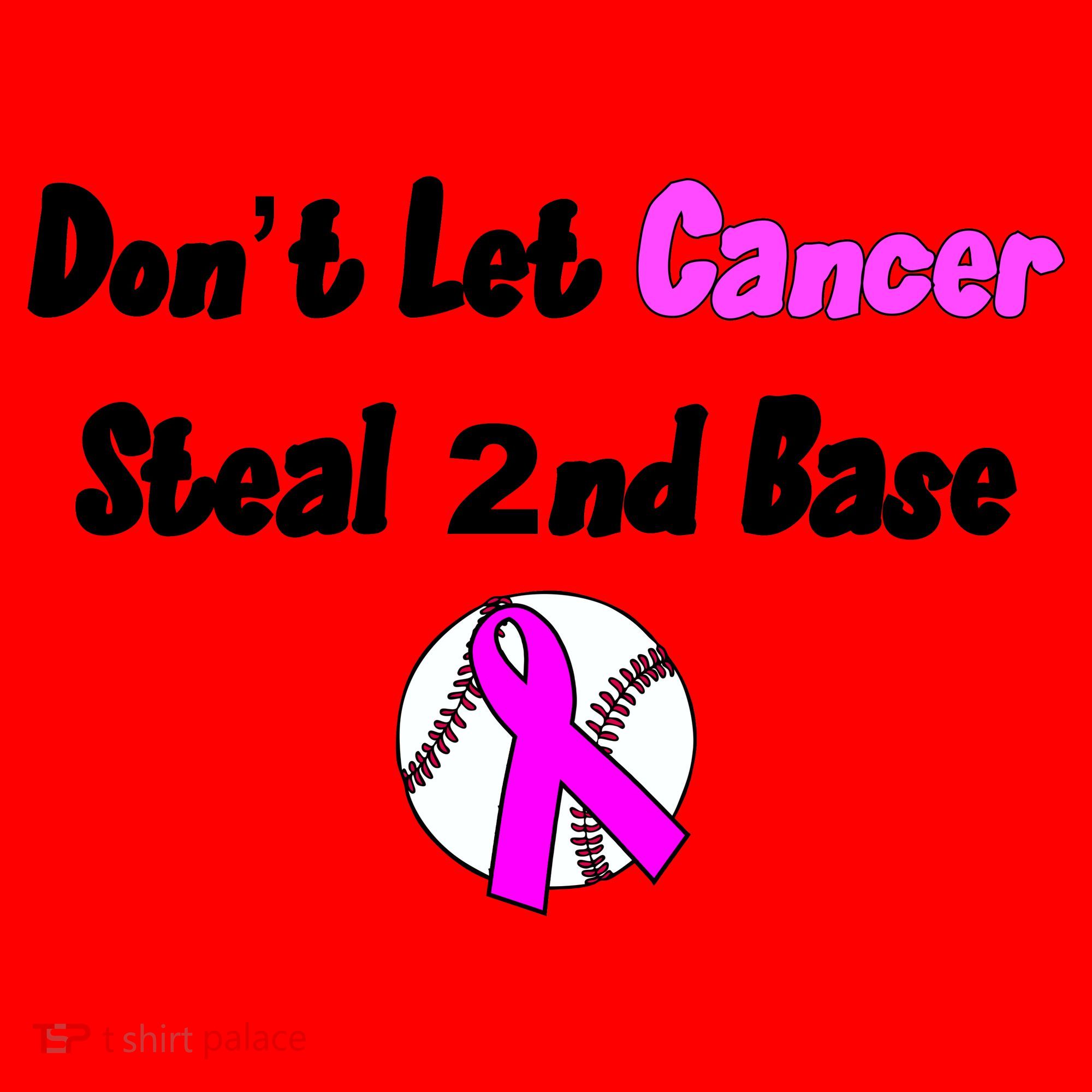 Don't Let Cancer Steal Second Base Santa Hat