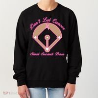 Don't Let Cancer Steal Second Base Diamond Women's Sweatshirt thumb 0