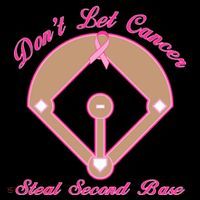 Don't Let Cancer Steal Second Base Diamond Hoodie thumb 7