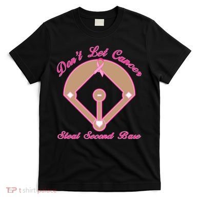 Don't Let Cancer Steal Second Base Diamond T-Shirt