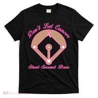 Don't Let Cancer Steal Second Base Diamond T-Shirt thumb 0
