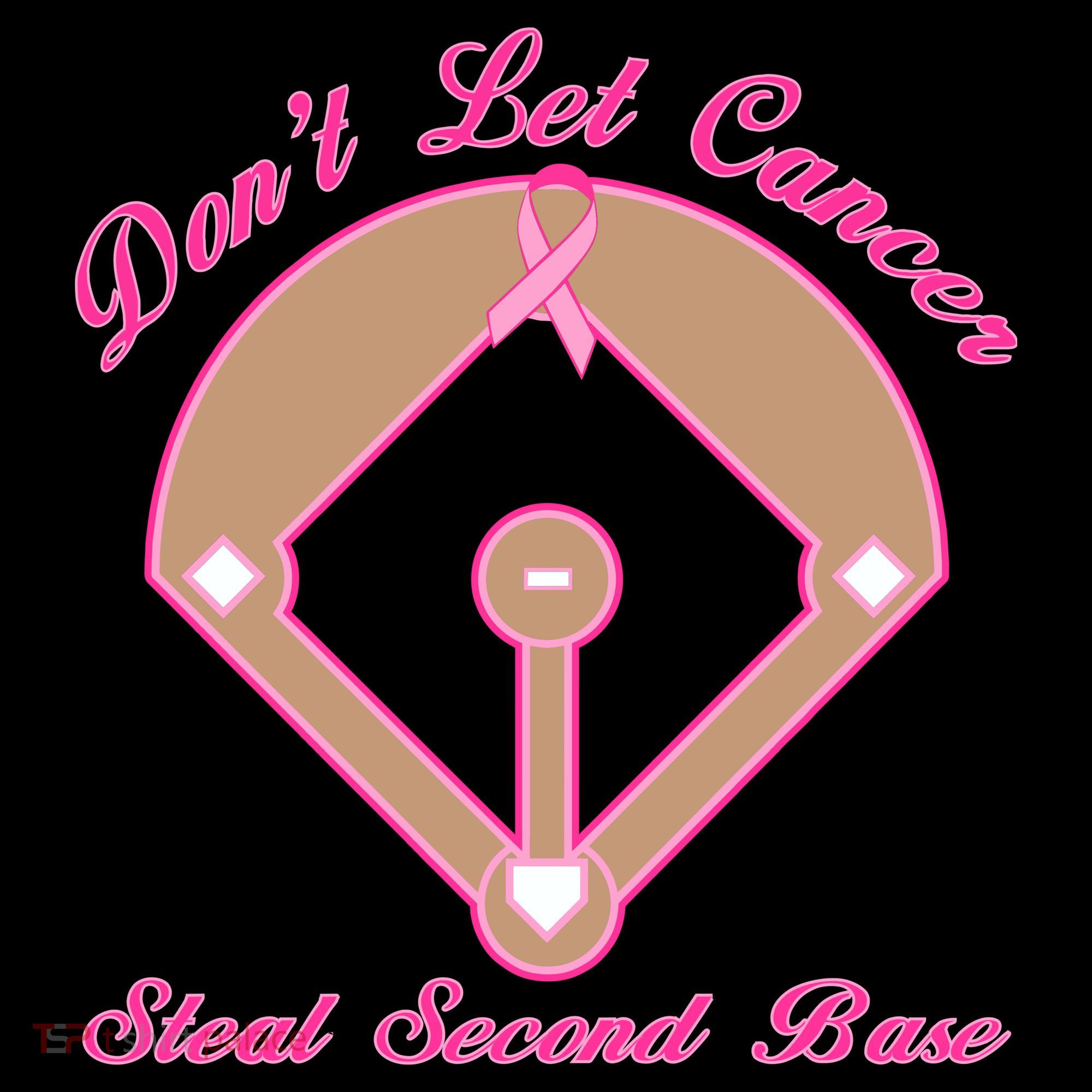Don't Let Cancer Steal Second Base Diamond Pajama Set