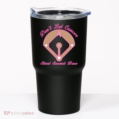 Don't Let Cancer Steal Second Base Diamond Tumbler