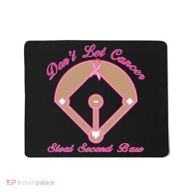 Don't Let Cancer Steal Second Base Diamond Mousepad