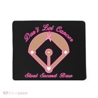Don't Let Cancer Steal Second Base Diamond Mousepad thumb 0