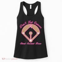 Don't Let Cancer Steal Second Base Diamond Women's Tank Top thumb 0
