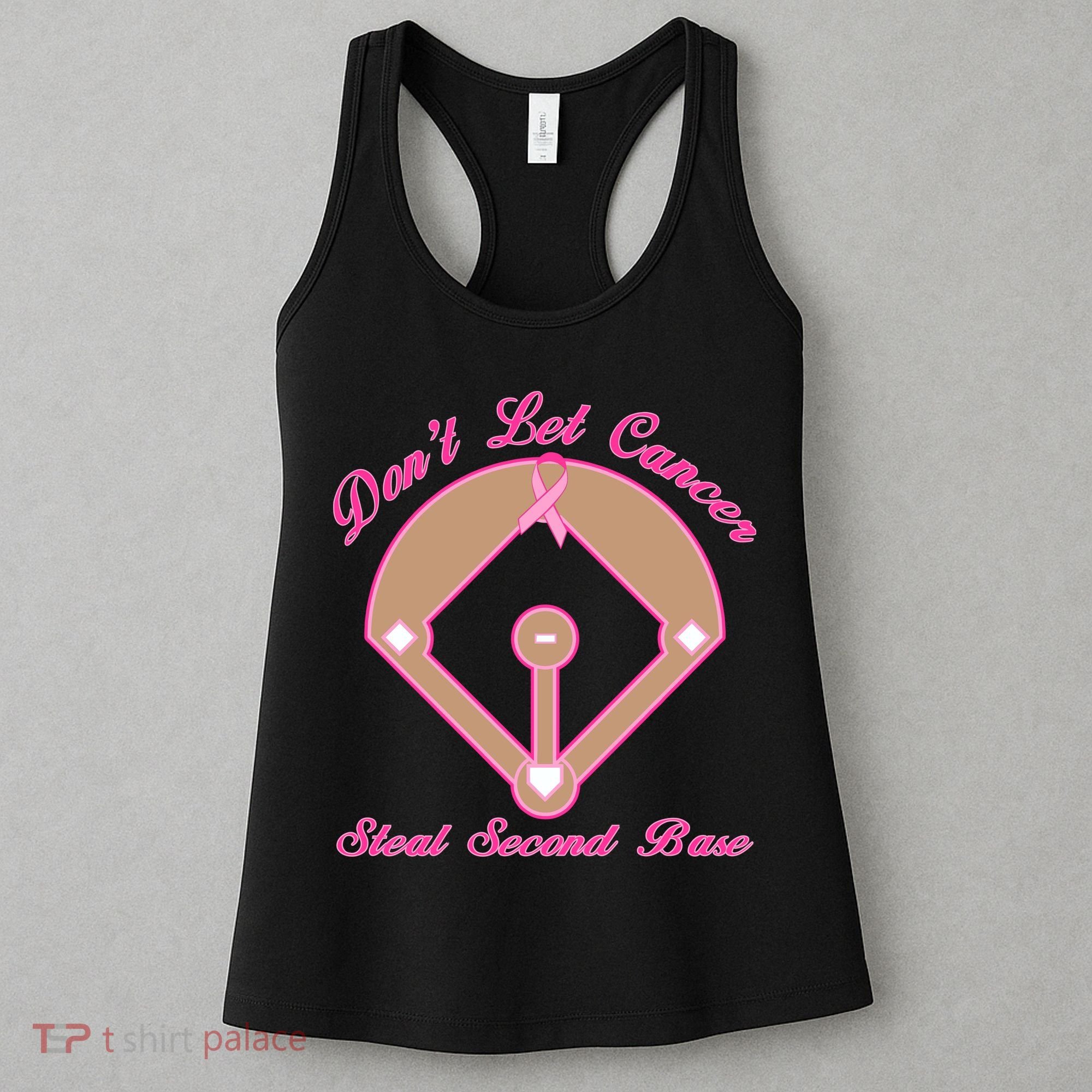 Don't Let Cancer Steal Second Base Diamond Women's Tank Top