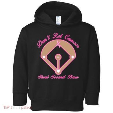 Don't Let Cancer Steal Second Base Diamond Toddler Hoodie