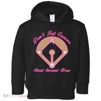 Don't Let Cancer Steal Second Base Diamond Toddler Hoodie thumb 0