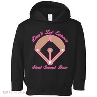 Don't Let Cancer Steal Second Base Diamond Toddler Hoodie thumb 0
