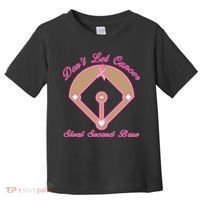 Don't Let Cancer Steal Second Base Diamond Toddler T-Shirt thumb 0
