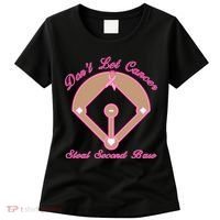 Don't Let Cancer Steal Second Base Diamond Women's T-Shirt thumb 0