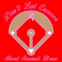 Don't Let Cancer Steal Second Base Diamond Santa Hat thumb 1