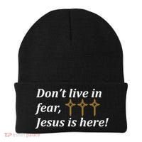 Dont Live In Fear Jesus Is Here Beanie thumb 0
