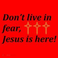 Dont Live In Fear Jesus Is Here Santa Hat thumb 1