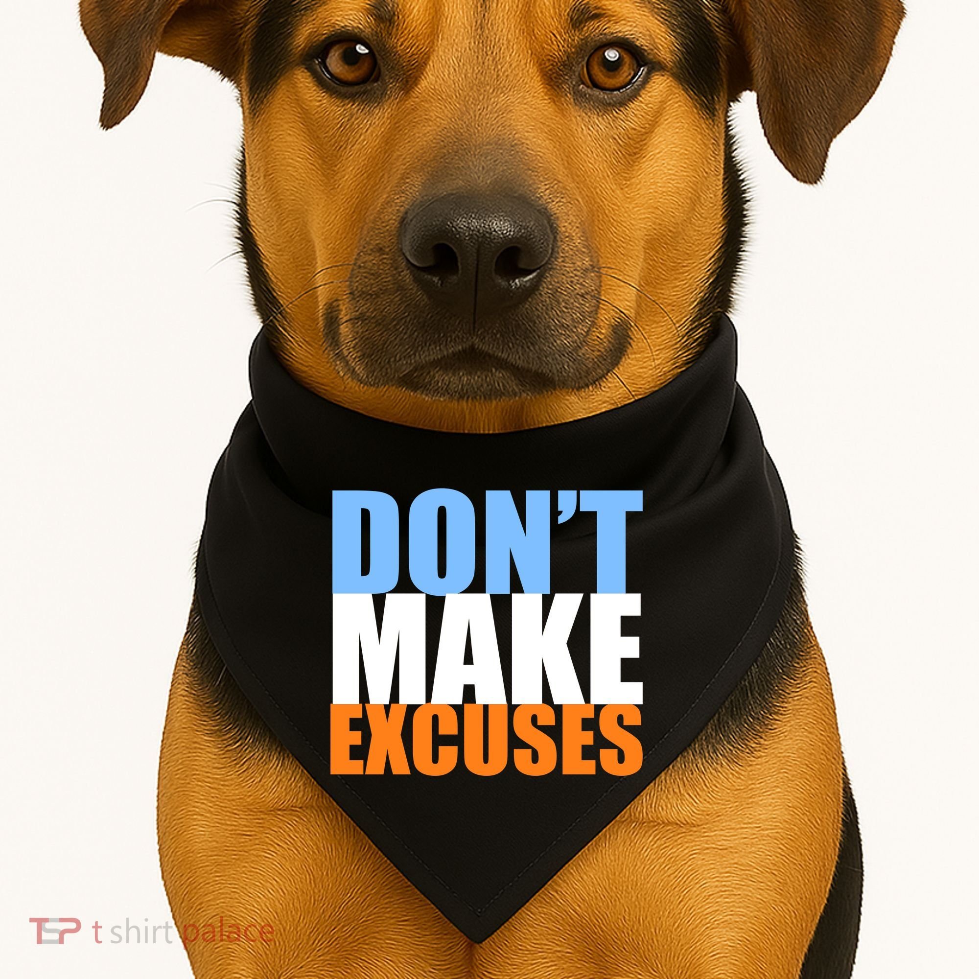 Don't Make Excuses USA-Made Doggie Bandana