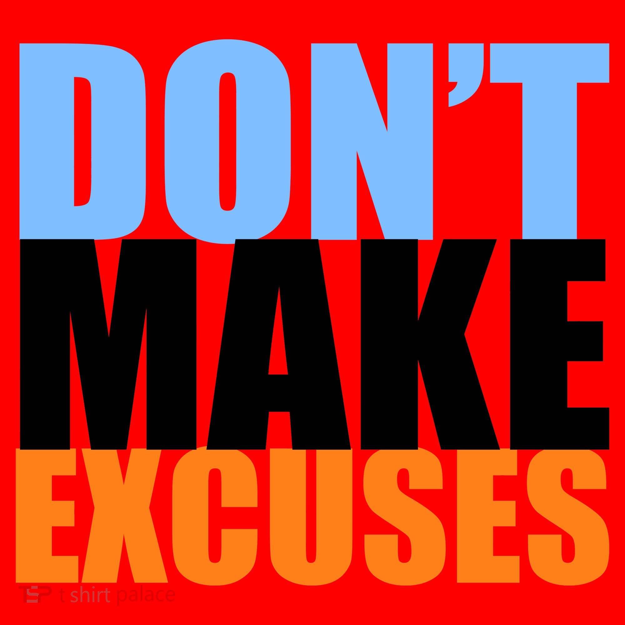 Don't Make Excuses Santa Hat