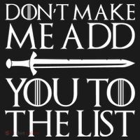 Don't Make Me Add  You To The List Ornament thumb 1