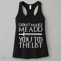 Don't Make Me Add  You To The List Women's Tank Top thumb 3