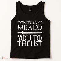 Don't Make Me Add  You To The List Tank Top thumb 2