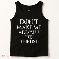 Don't Make Me Add You To The List Tank Top thumb 2