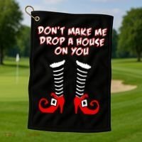 Don't Make Me Drop A House On You Golf Towel thumb 1
