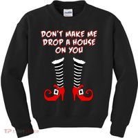 Don't Make Me Drop A House On You Kids Sweatshirt thumb 0