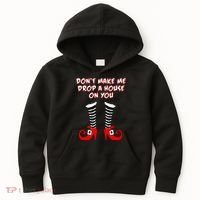 Don't Make Me Drop A House On You Kids Hoodie thumb 0