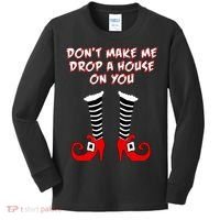 Don't Make Me Drop A House On You Kids Long Sleeve Shirt thumb 0