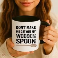 Don't Make Me Get Out My Wooden Spoon Coffee Mug thumb 3