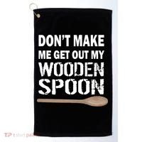 Don't Make Me Get Out My Wooden Spoon Golf Towel thumb 0