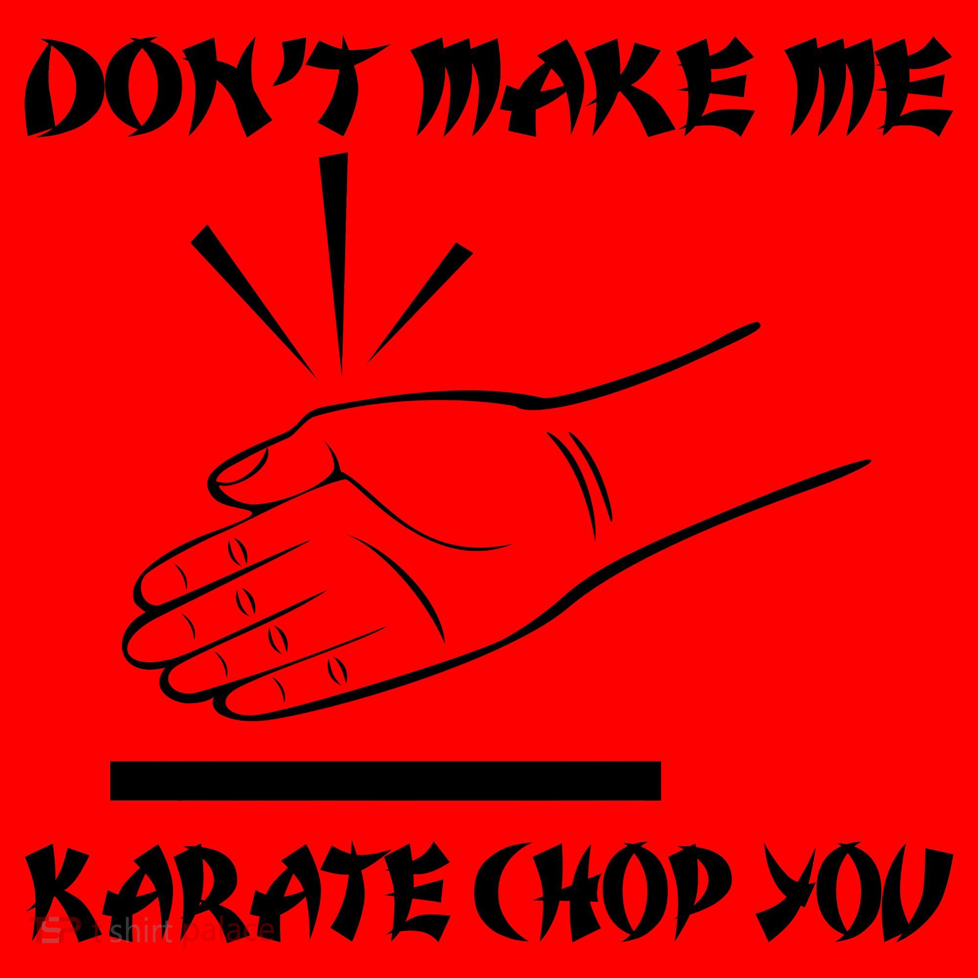 Don't Make Me Karate Chop You Santa Hat