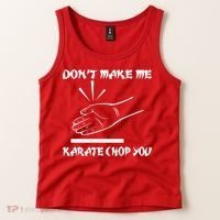 Don't Make Me Karate Chop You Tank Top thumb 2
