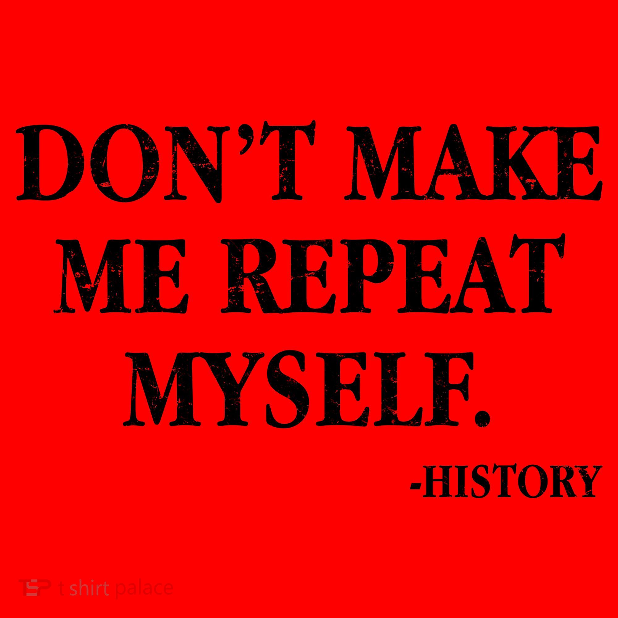Don't Make Me Repeat Myself History Santa Hat