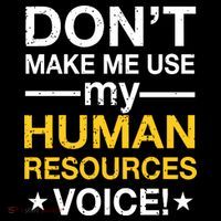 Don't Make Me Use My Human Resources Voice Ornament thumb 1