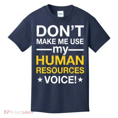 Don't Make Me Use My Human Resources Voice Kids T-Shirt