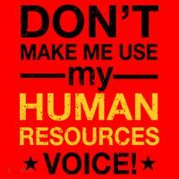 Don't Make Me Use My Human Resources Voice Santa Hat thumb 1