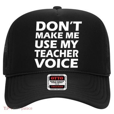Don't Make Me Use My Teacher Voice Hat