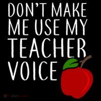 Don't Make Me Use My Teacher Voice Apple Backpack thumb 2