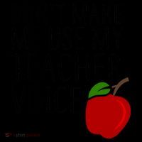 Don't Make Me Use My Teacher Voice Apple Coffee Mug thumb 5