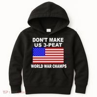 Don't Make Us 3-Peat World War Champs Kids Hoodie thumb 0