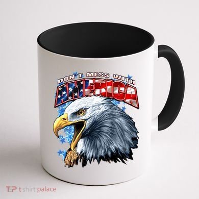 Don't Mess With America Coffee Mug back