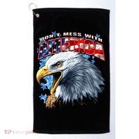 Don't Mess With America Golf Towel thumb 0