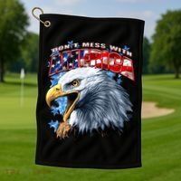 Don't Mess With America Golf Towel thumb 1