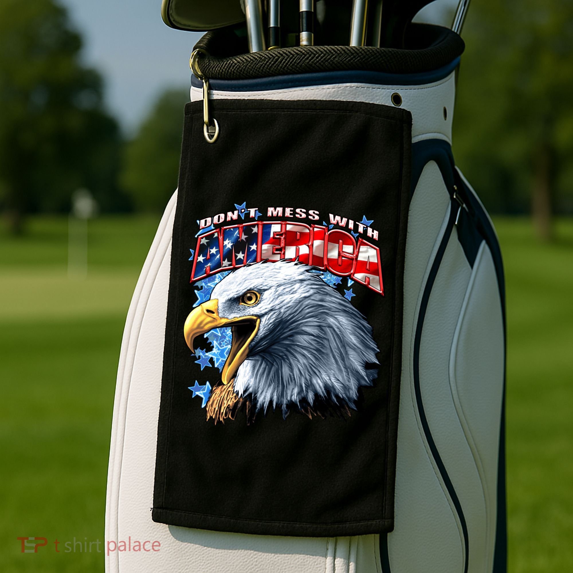 Don't Mess With America Golf Towel