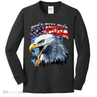 Don't Mess With America Kids Long Sleeve Shirt thumb 0