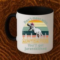 Don't Mess WIth Auntisaurus Coffee Mug thumb 2