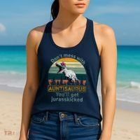 Don't Mess WIth Auntisaurus Women's Tank Top thumb 2