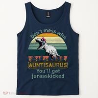 Don't Mess WIth Auntisaurus Tank Top thumb 2